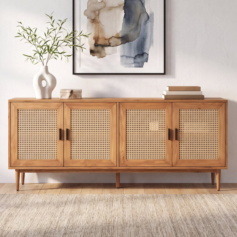 Joss & Main Genie Solid Wood - 4 Door Sideboard & Reviews | Wayfair
